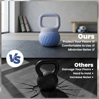 Soozier Soft Kettlebell, 22 lbs Kettle Bell with Anti-Slip Grip for Home Gym Weight Lifting and Strength Training