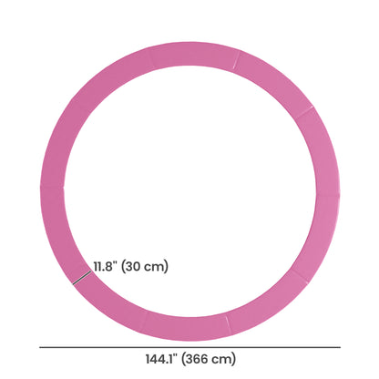 Soozier 12FT Trampoline Spring Cover, Trampoline Pad Replacement, Waterproof and Tear-Resistant, All-Weather Trampoline Accessories, Pink