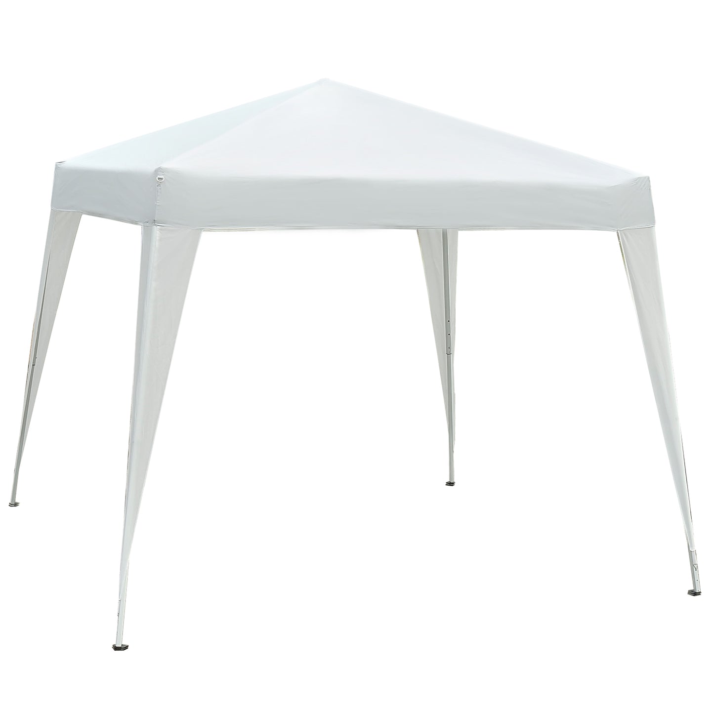 10' x 10' Arbor Barnum Folding Pop-up Garden Gazebo with Transport Bag-White