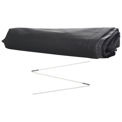 Outdoor Large Umbrella Cover Patio Cantilever Banana Parasol Protector Weather Resistant Black