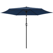 9FT Patio Umbrella, Outdoor Table Patio Umbrellith Tilt, Crank, 6 Ribs, UV Protection for Garden, Lawn, Deck, Backyard