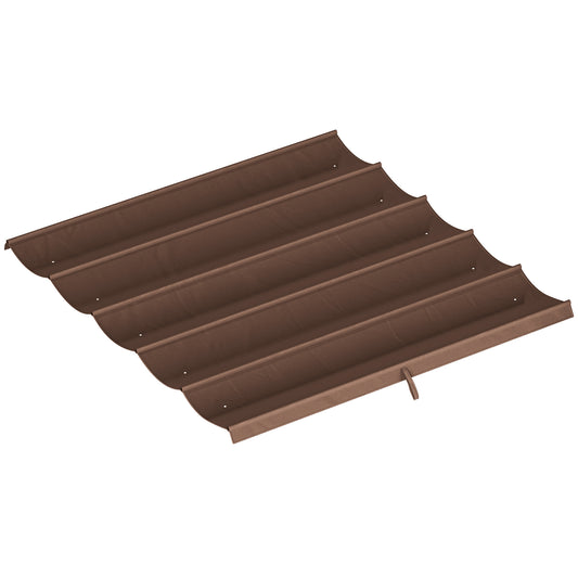 Retractable Replacement Pergola Canopy for 10' x 10' Pergola, Pergola Cover Replacement, Coffee