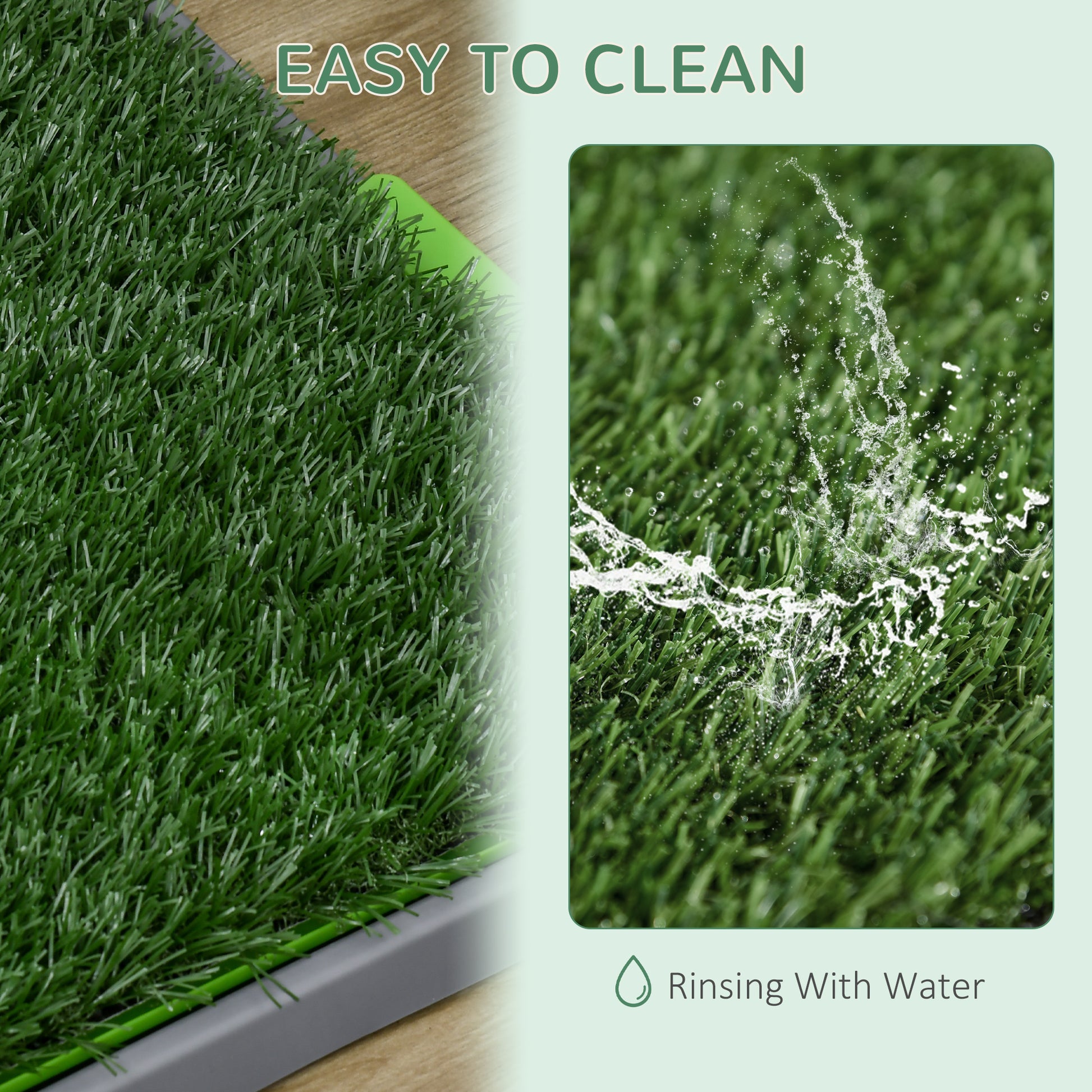 Artificial Grass Pee Pad for Dogs Potty Training, 26" x 16", Green
