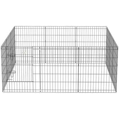 30inch Foldable Metal Exercise Pet Playpen Yard Dog Puppy Kennel Cage 12 Panel
