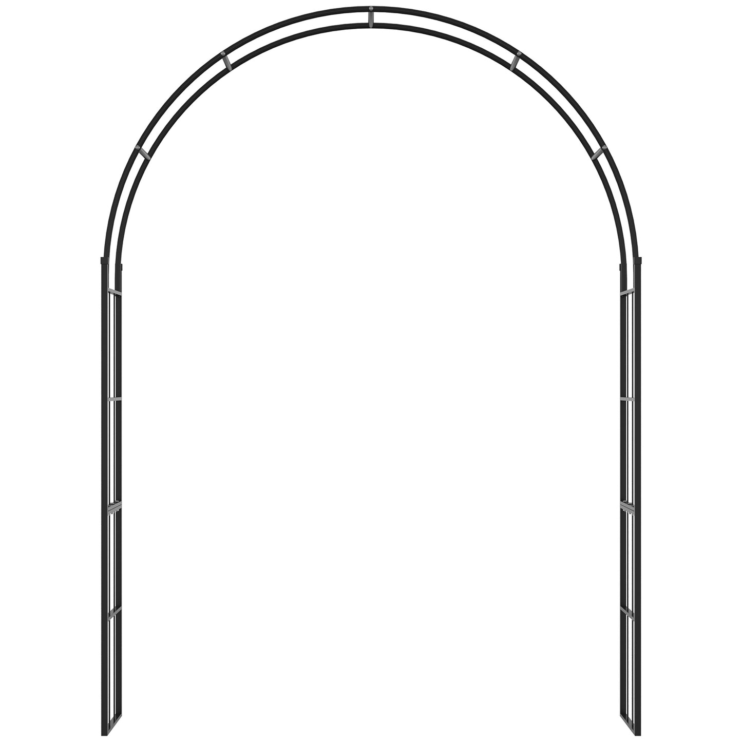 7FT Garden Arch Trellis, Outdoor Wedding Arbor for Ceremony for Climbing Roses, Vines and Plants