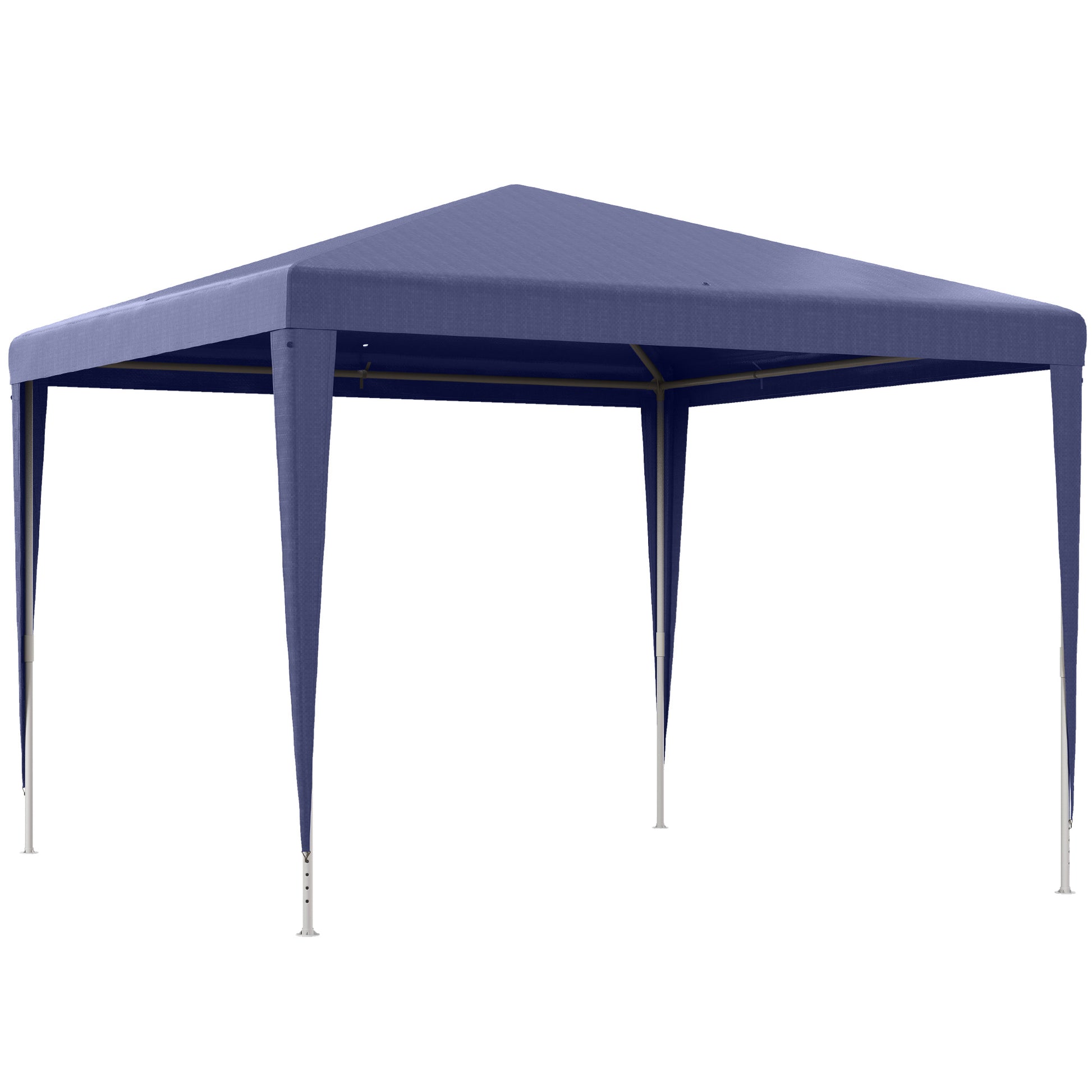 10x10ft Party Tent Portable Gazebo, Folding Garden Canopy Event Shelter Outdoor Sunshade Dark Blue