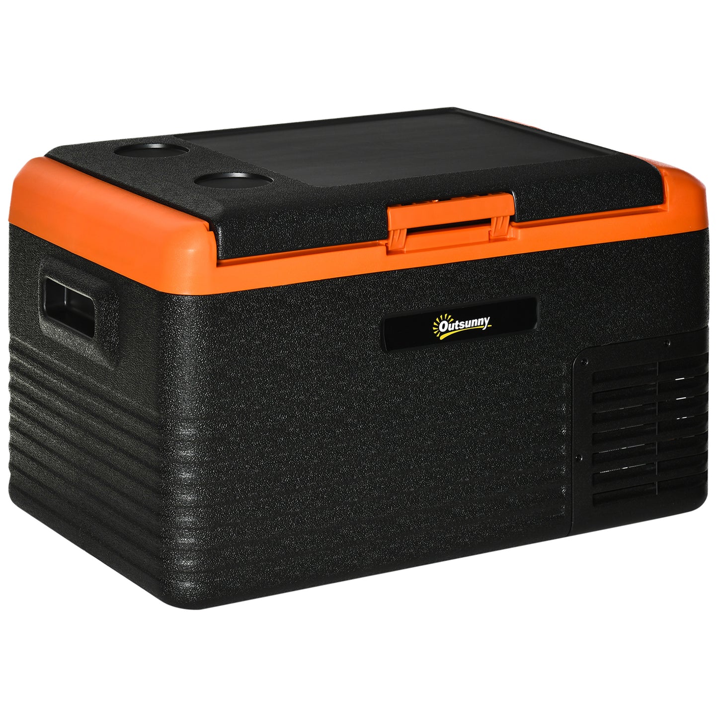 32 Quart Car Fridge, Portable Freezer, Electric Cooler Box with 12/24V DC and 100-240V AC for Camping, Driving, Picnic