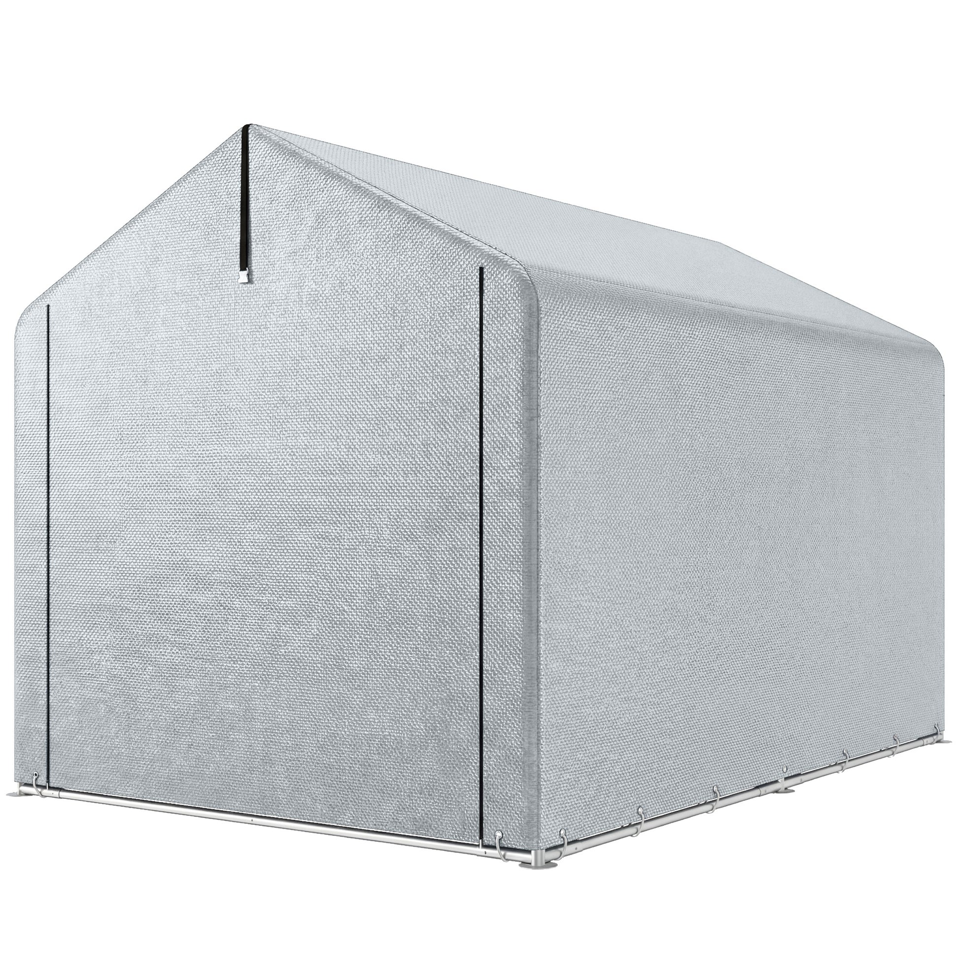 7' x 5' Portable Shed, Waterproof Bike Tent with Roll-up Zipper Door and Galvanized Metal Frame for Bike
