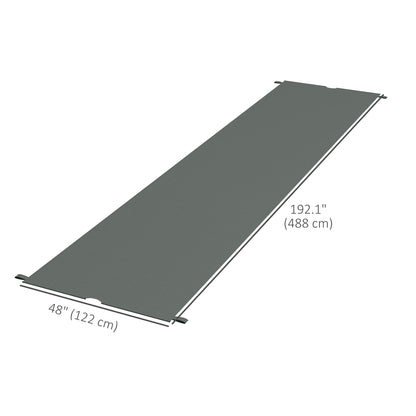2 Pcs UV Protection Pergola Replacement Canopy, Pergola Shade Cover, Easy to Install, for 10' x 10' Pergola, Dark Grey