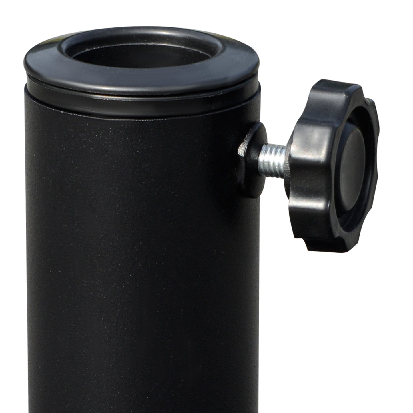 Round Umbrella Base Φ19.1", 31.5 lbs Resin Stand with Decorative Design for Poles 1.5"/1.9", Bronze