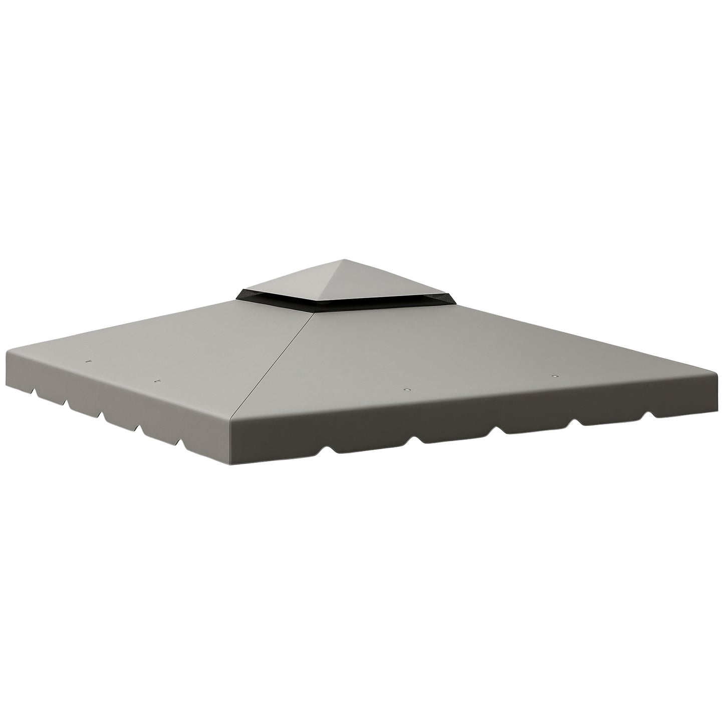 10' x 10' Gazebo Replacement Canopy, Gazebo Top Cover with Double Vented Roof for Garden Patio Outdoor TOP ONLY, Grey