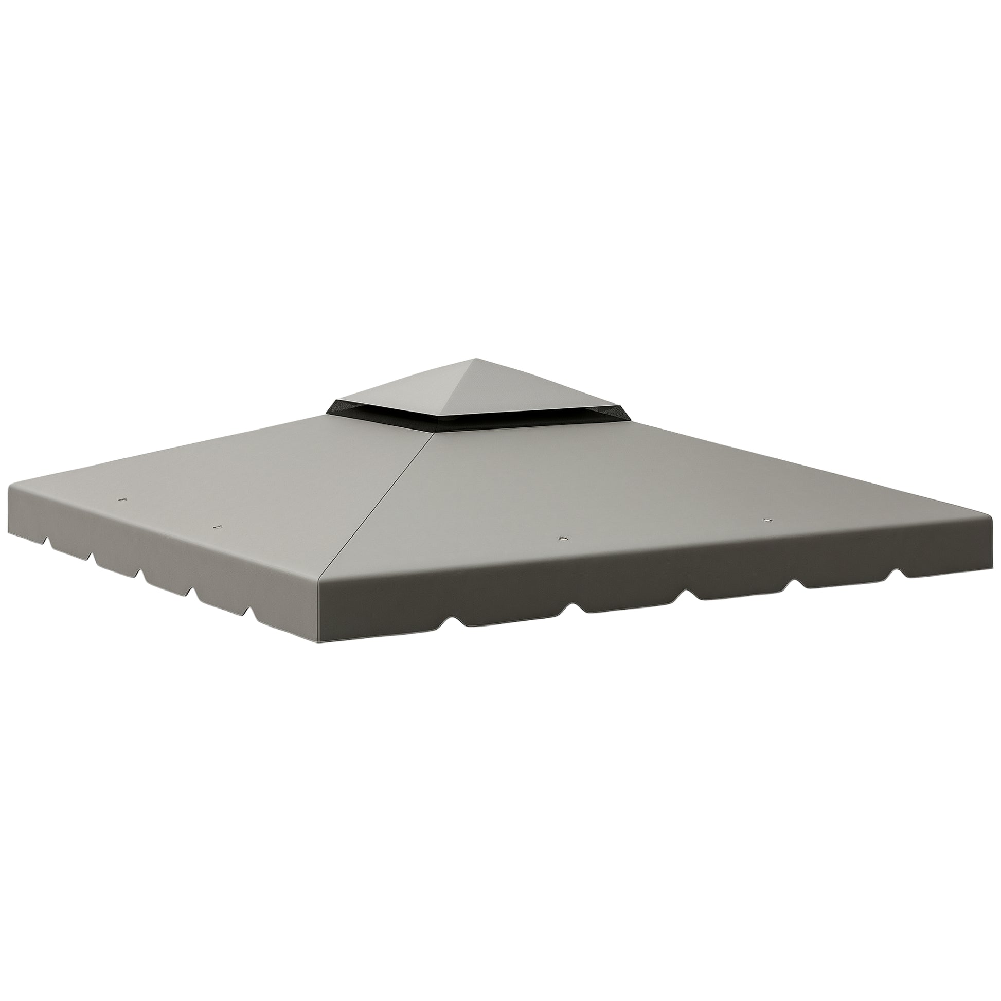 10' x 10' Gazebo Replacement Canopy, Gazebo Top Cover with Double Vented Roof for Garden Patio Outdoor TOP ONLY, Grey