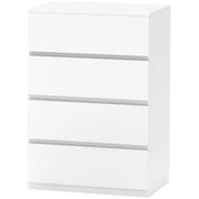 4 Drawer Chest Storage Cupboard Freestanding Drawer Unit, White