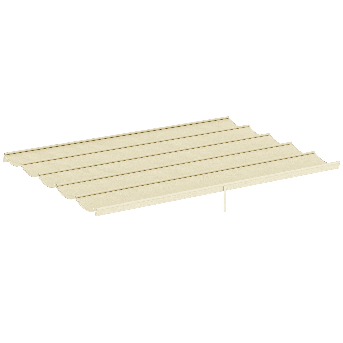 8.5' x 11.5' Retractable Pergola Canopy Replacement, Fit 10' x 13' Frame, Pergola Cover Replacement Top Only, Cream
