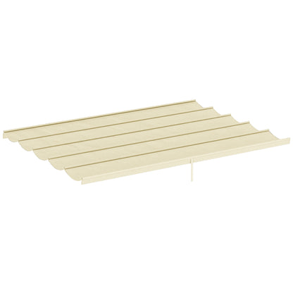 8.5' x 11.5' Retractable Pergola Canopy Replacement, Fit 10' x 13' Frame, Pergola Cover Replacement Top Only, Cream
