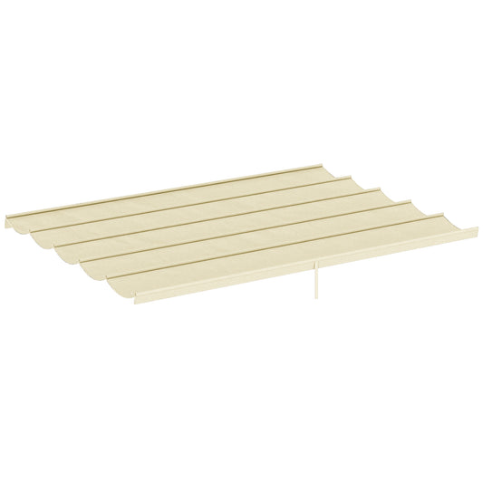 8.5' x 11.5' Retractable Pergola Canopy Replacement, Fit 10' x 13' Frame, Pergola Cover Replacement Top Only, Cream