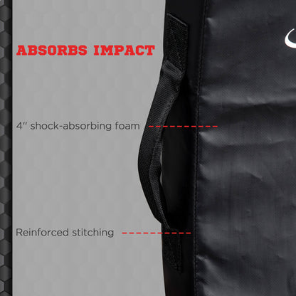 Soozier Boxing Pad, Kick Shield, Curved Muay Thai Kicking Pad, Great for MMA, Taekwondo, Krav Maga, Martial Arts, Karate