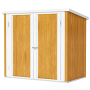 5' x 3' Metal Garden Storage Shed, Tool House with Double Doors for Backyard, Patio, Lawn