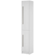 Freestanding Tall Bathroom Storage Cabinet with Adjustable Shelves, Bathroom Organizer, White Wood Grain