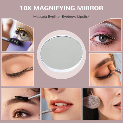 Hollywood Makeup Mirror with Lights, 3 Lighting Modes, USB Charging Port, Tabletop or Wall Mounted, White