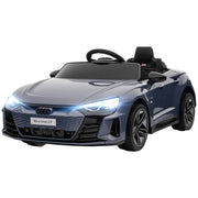 Aosom Ride-On Toy On Car with Remote Control, 12V 3.1 MPH Electric Ride for Kids w/ Suspension System, Horn Honking, Grey