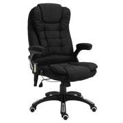 Ergonomic Office Chair Large Leather Massage Executive High Back Reclining Swivel Wheels Black