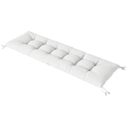 Patio Lounge Chair Cushion, UV50+ Chaise Lounge Chair Cushion with Securing Straps for Patio, 78 x 25.6 inch, Cream White