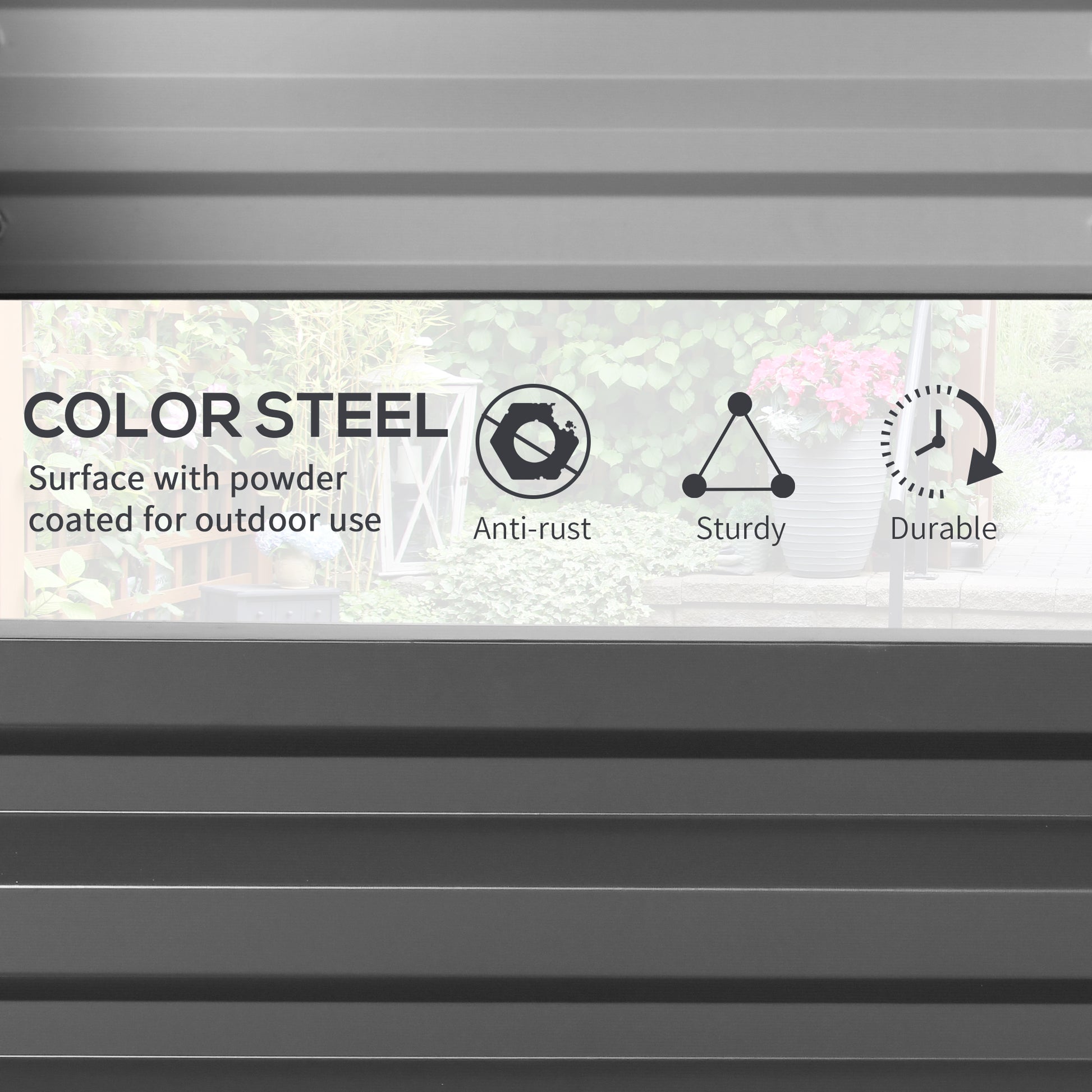 Galvanized Raised Garden Bed, Outdoor Planter Box for Vegetables, Flowers, Herbs, 4' x 2' x 1', Light Grey