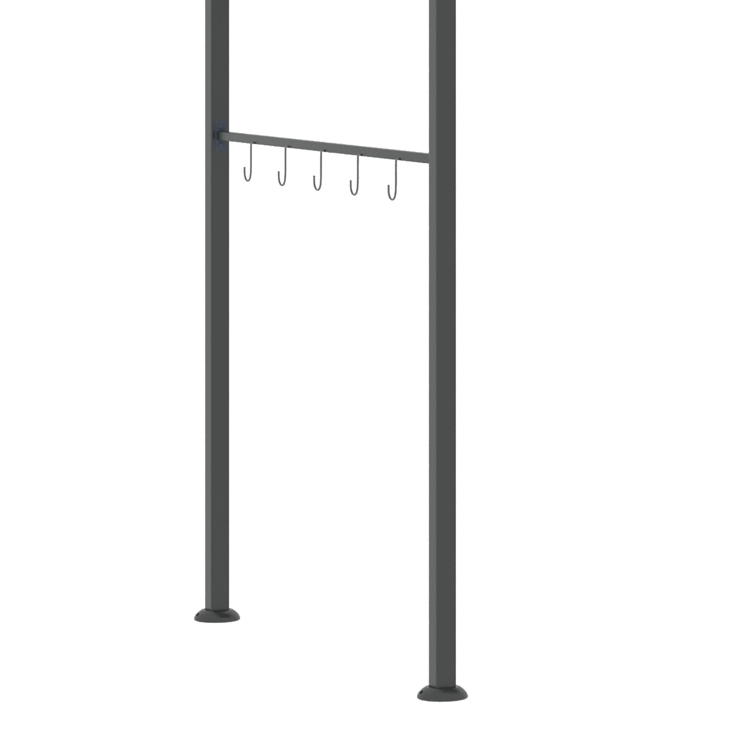 7' x 5' BBQ Grill Gazebo Tent, Garden Grill Canopy with Steel Frame and Hooks, Outdoor Sun Shade, Grey
