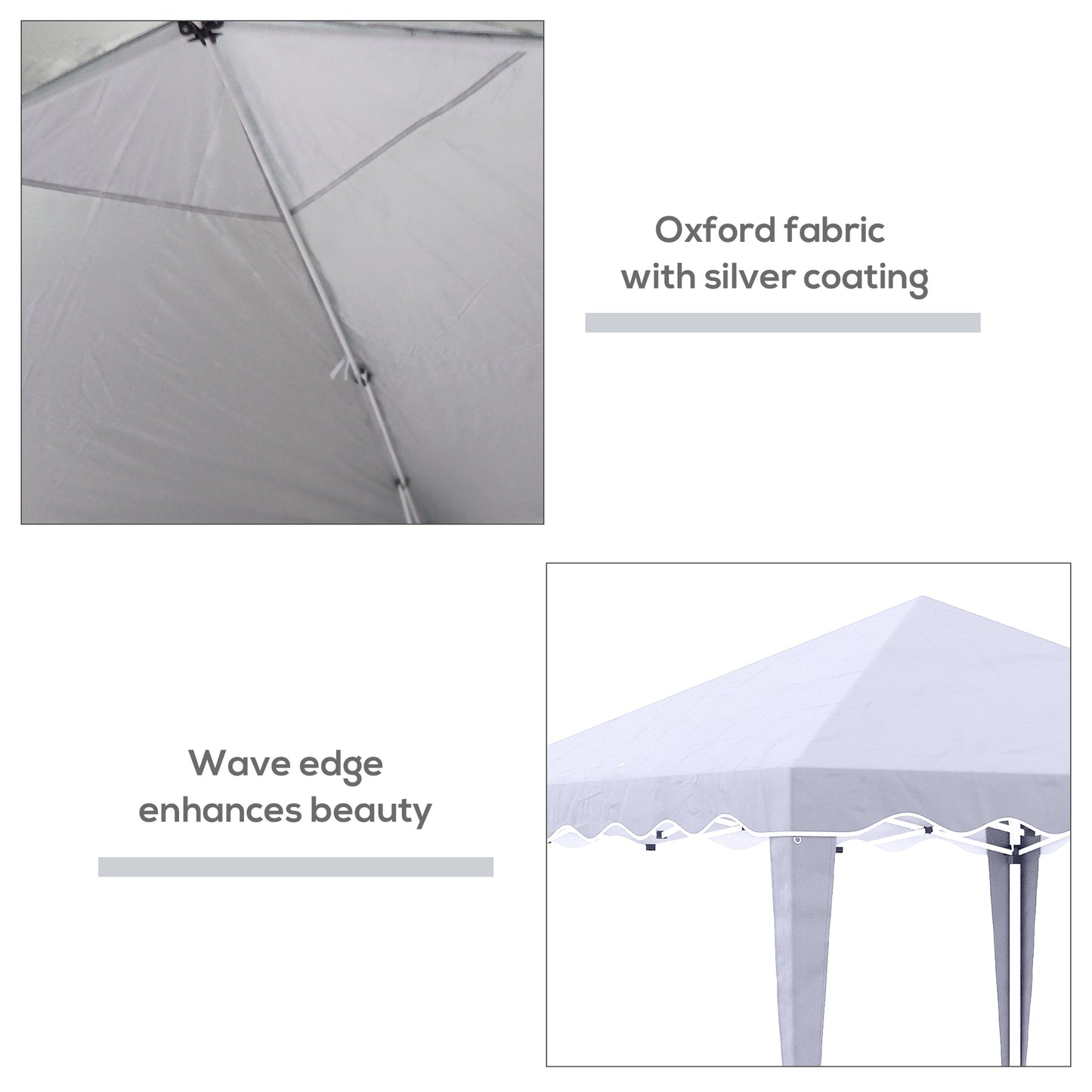 10' x 10' Pop Up Canopy Tent with Sand Bags, Instant Shelter with Adjustable Height and Carry Bag, Garden Outdoor Party Tent, White