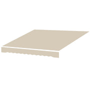 9' x 8' Outdoor Sunshade Canopy Awning Cover, Retractable Awning Fabric Replacement, UV Protection, Beige