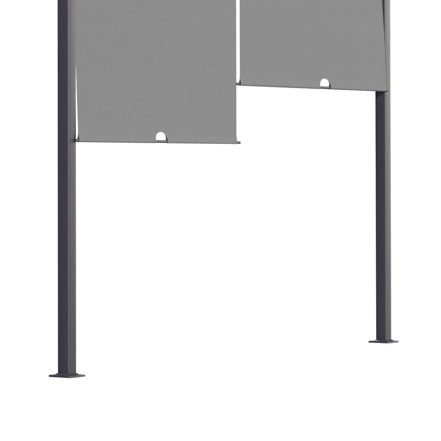 10' x 13' Outdoor Patio Pergola with Sliding Roof, LED Lights, Solar Powered for Garden, Lawn, Backyard, Dark Grey