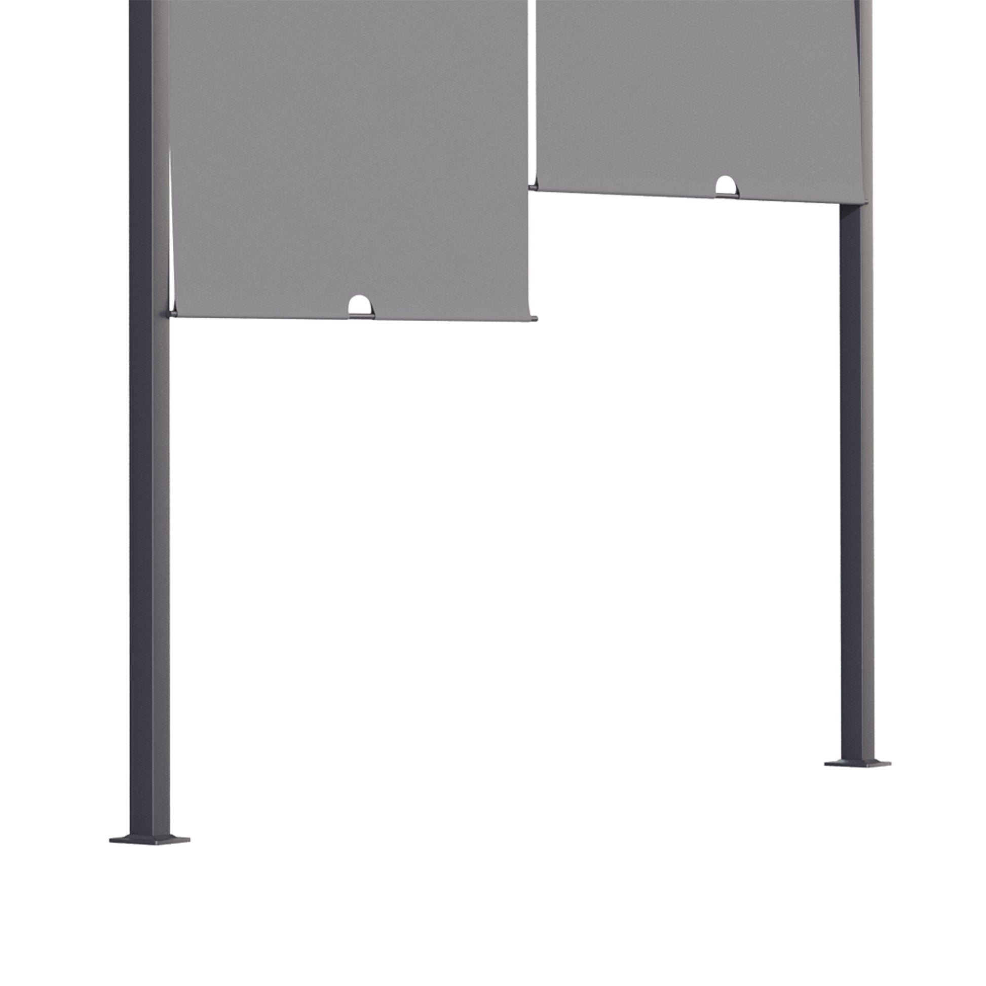 10' x 13' Outdoor Patio Pergola with Sliding Roof, LED Lights, Solar Powered for Garden, Lawn, Backyard, Dark Grey