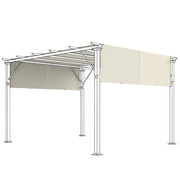 2 Pcs UV Protection Pergola Replacement Canopy, Pergola Shade Cover, Easy to Install, for 10' x 10' Pergola, Cream White