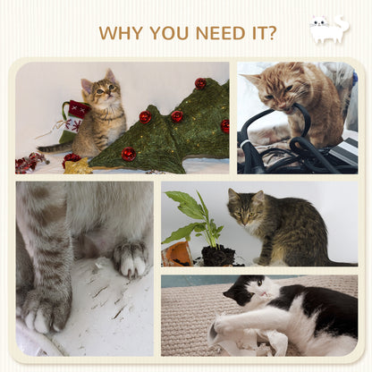 4Pcs Cat Wall Shelf with Scratching Post, Cat Wall Shelves for Relaxing, Climbing, Cat Wall With Soft Ladder, Hammock, Play Balls, Grey