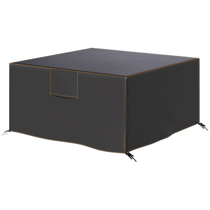 Patio Furniture Cover, Waterproof 420D Heavy Duty Outdoor Furniture Cover with Air Vents, 55.1" x 55.1" x 28.1", Black