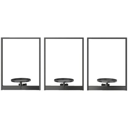 3 Pack Wall Planters for Indoor Plants, Wall-Mounted Metal Plant Stand Shelves, Picture Frame Wall Decor Hanger