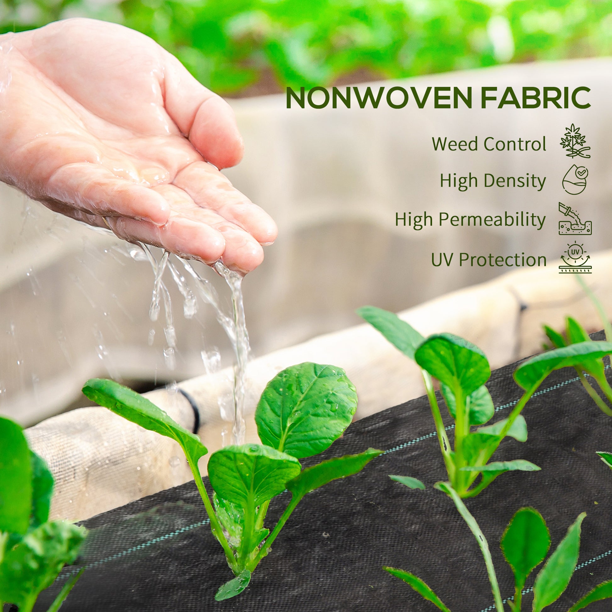 3ftx300ft Landscape Fabric, 4.6OZ Gardener Premium Weed Barrier Durable & Heavy-Duty Weed Block Gardening Mat, Easy Setup & Superior Weed Control Convenient Design