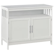 Wooden Console Table with Open Shelf and 2 layers Cabinet Kitchen Furniture