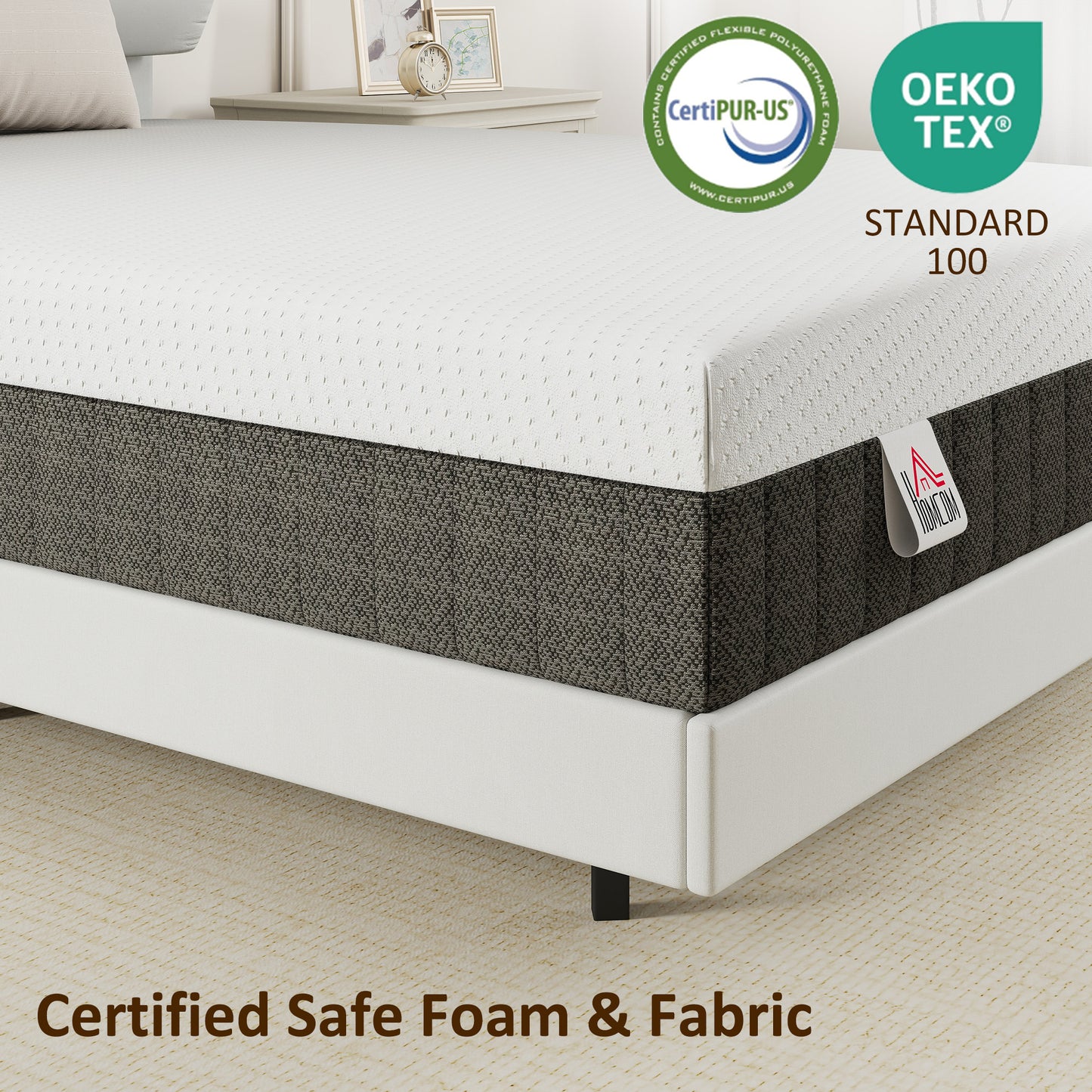 10 Inch King Mattress in a Box, Pressure Relief & Lumbar Support, CertiPUR-US Certified, Medium Firm