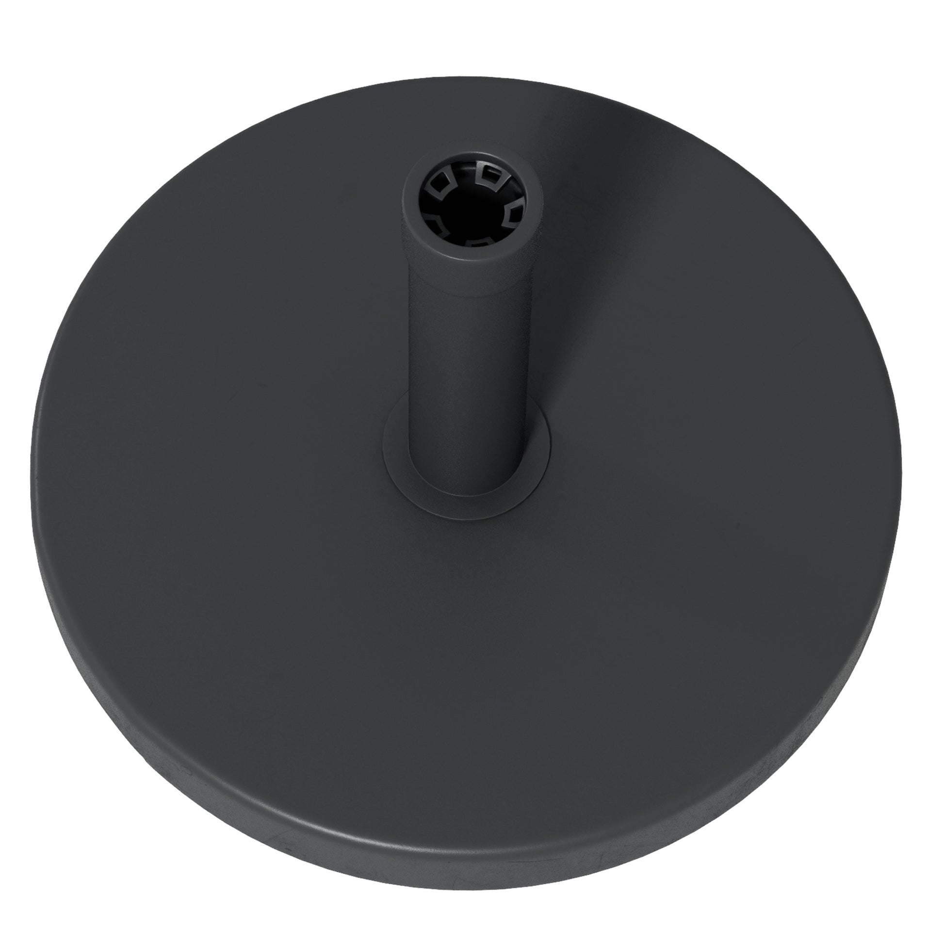 33 lbs Concrete Parasol Base, Heavy Duty Patio Umbrella Stand, 18.3" Round Garden Parasol Holder, Black