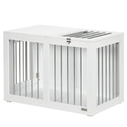 31.5" Dog Crate Furniture with Double Doors, for Medium Dogs, White