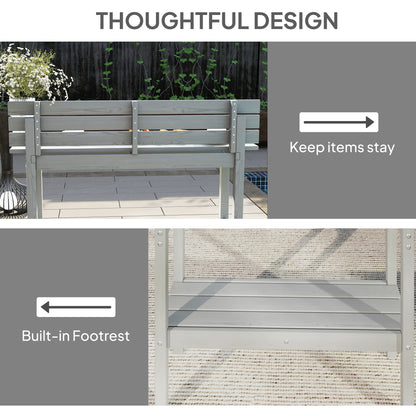 3 Piece Patio Bar Set with 43"H Bar Table and 2 Bar Stools, for Balcony, Backyard, Porch