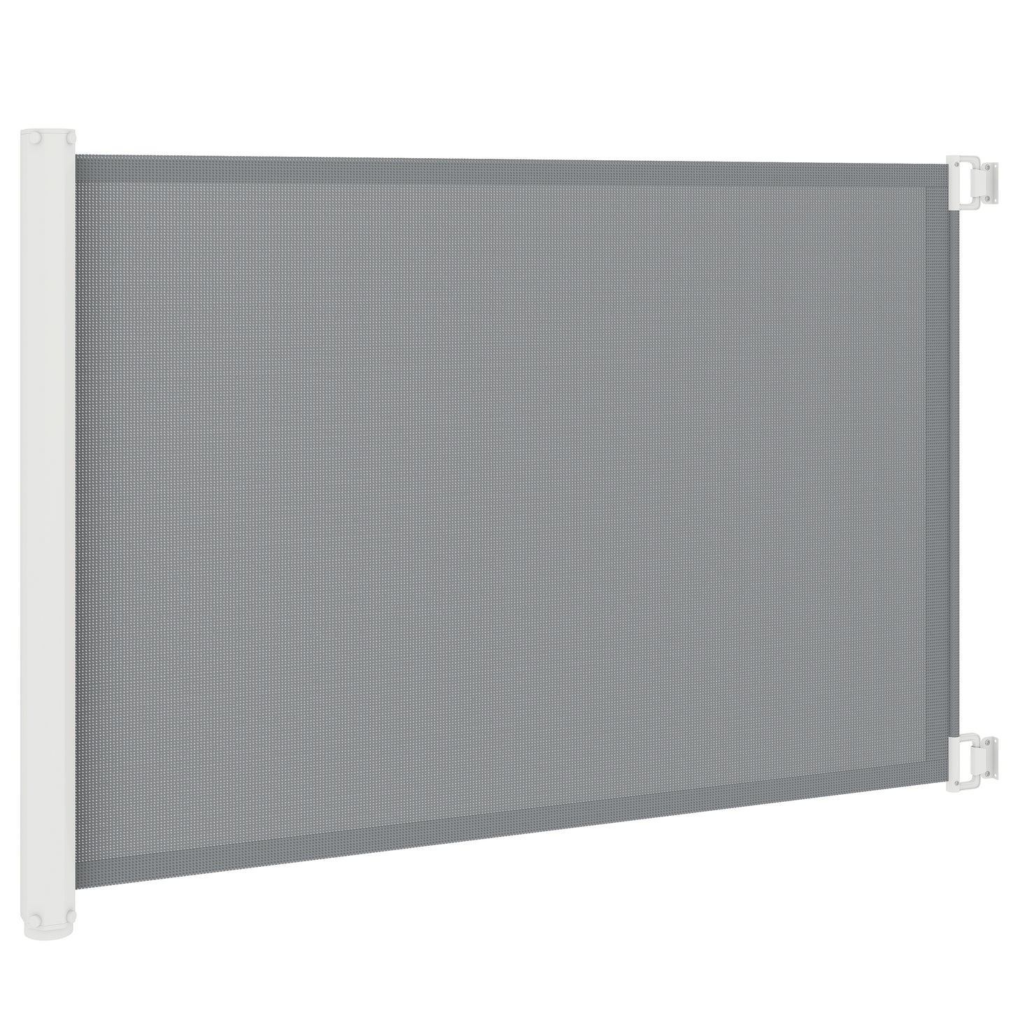 Retractable Pet Safety Barrier Gate, Flexible and Extensible for Stairways Doorways Hallways, Grey