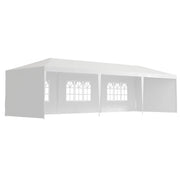 10' x 29' Party Tent, Canopy Tent with Sidewalls and Large Transparent Windows for Garden, Backyard, Outdoor, White